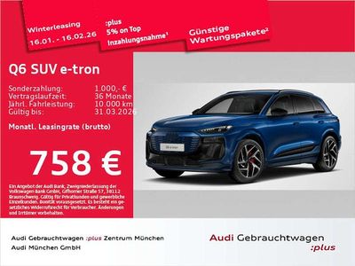 Ascariblau metallic Gebraucht 2024 Audi Q6 e-tron Edition .1 SUV | 71.631 € (Teuer)