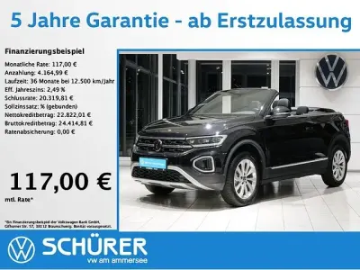 Gebraucht VW T-Roc Cabriolet Style 116 PS (85 kW) 2025 Schwarz Cabrio