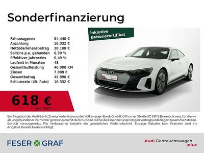 Ibisweiß Gebraucht 2023 Audi e-tron GT quattro Comfort Limousine | 54.440 €