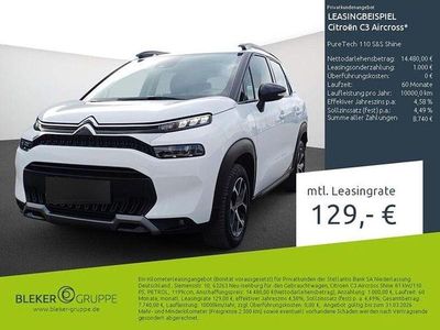 Gebraucht Citroën C3 Aircross Shine 110 PS (80 kW) 2023 Weiß SUV