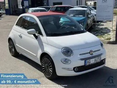 Second-hand Fiat 500 Lounge 69 CP (50 kW) 2017 Alb Cabrio