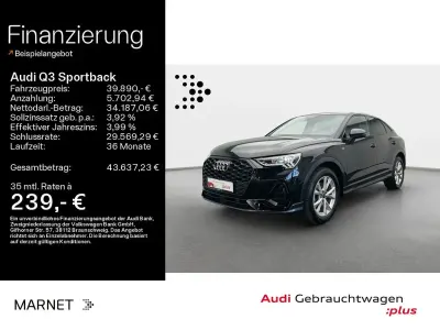 Gebraucht Audi Q3 Sportback S-Line 150 PS (110 kW) 2025 Schwarz SUV