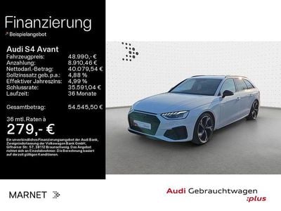 Gebraucht Audi S4 Competition 341 PS (250 kW) 2024 Gletscherweiß metallic Kombi