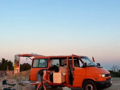 Gebraucht VW T4 68 PS (50 kW) 2001 Orange Van
