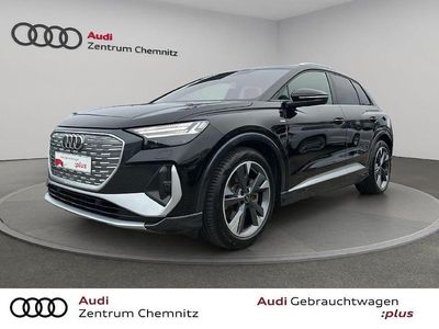 Mythosschwarz metallic Gebraucht 2022 Audi Q4 e-tron S-Line SUV | 36.990 € (Etwas zu teuer)