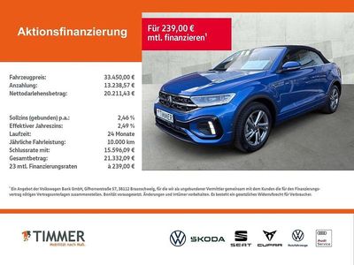 Gebraucht VW T-Roc Cabriolet R-line 150 PS (110 kW) 2025 Blau Cabrio