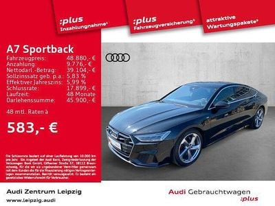 Gebraucht Audi A7 Sportback Ambiente 286 PS (210 kW) 2022 Mythosschwarz metallic Kleinwagen