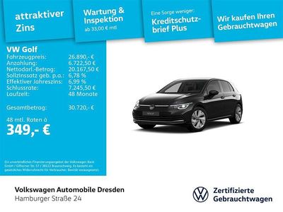 Gebraucht VW Golf VIII Style 150 PS (110 kW) 2024 Schwarz Limousine