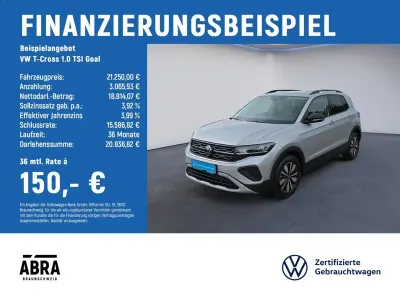 Gebraucht VW T-Cross Goal 116 PS (85 kW) 2024 Silber SUV