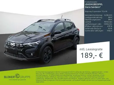 Brugt Dacia Sandero Expression 91 HK (66 kW) 2025 Sort Hatchback
