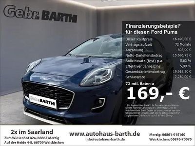 Usata Ford Puma Titanium 125 CV (91 kW) 2023 Blu SUV