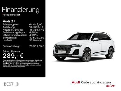 Gletscherweiß metallic (metallic) Gebraucht 2025 Audi Q7 S-Line SUV | 64.449 € (Teuer)