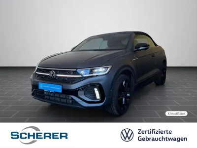 Gebraucht VW T-Roc Cabriolet Edition 150 PS (110 kW) 2023 Indiumgrau  matt/schwarz Cabrio