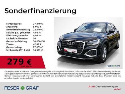 Mythosschwarz metallic Gebraucht 2023 Audi Q2 Advanced Plus SUV | 27.440 € (Fairer Preis)