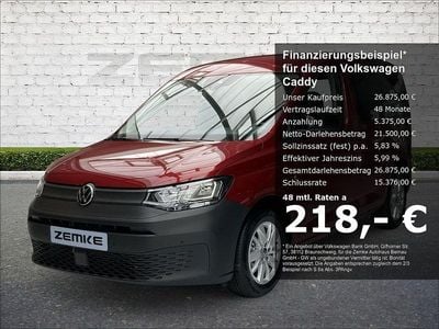 Second-hand VW Caddy Basis 102 CP (75 kW) 2024 Roșu Monovolum