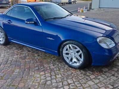 Usata Mercedes SLK200 170 CV (125 kW) 2004 Blu Cabrio