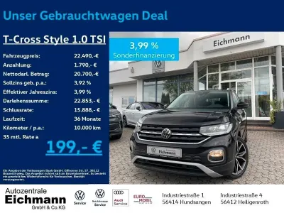 Gebraucht VW T-Cross Style 110 PS (80 kW) 2022 Schwarz SUV