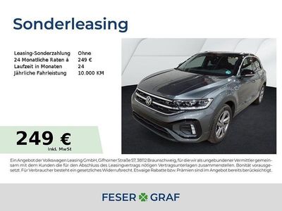 Indiumgrau metallic schwarz Gebraucht 2025 VW T-Roc R-line SUV | 28.440 € (Guter Preis)