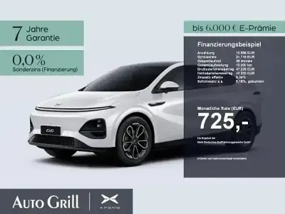 Neu XPENG G6 AWD Performance 358 kW (487 PS) 2026 Weiss arctic white SUV