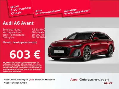 Nowe Audi A6 S-Line 367 KM (269 kW) 2025 Czerwony Kombi