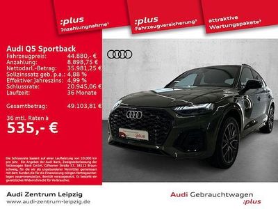 Gebraucht Audi Q5 Sportback S-Line 299 PS (219 kW) 2023 Distriktgrün metallic SUV