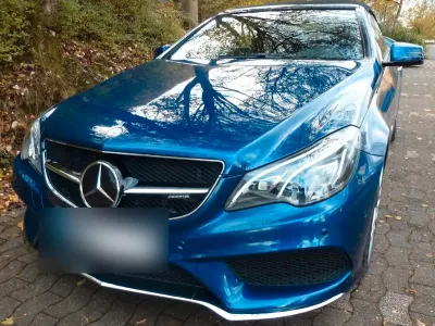 Brugt Mercedes E220 AMG 170 HK (125 kW) 2016 Blå Cabriolet