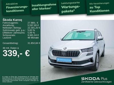 Brillantsilber metallic Gebraucht 2022 Skoda Karoq Style SUV | 27.989 € (Fairer Preis)