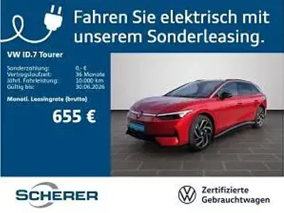 Gebraucht VW ID.7 210 kW (286 PS) 2025 Rot (kings red metallic) Kombi