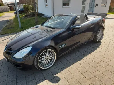 Brugt Mercedes SLK280 231 HK (169 kW) 2006 Blå Cabriolet