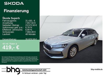 Silber Gebraucht 2025 Skoda Superb Essence Kombi | 31.430 € (Fairer Preis)