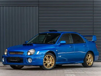 Usata Subaru Impreza 280 CV (205 kW) 2001 Blu Berlina