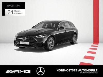 Metalliclack obsidianschwarz m Gebraucht 2025 Mercedes C300 AMG Kombi | 44.490 € (Guter Preis)