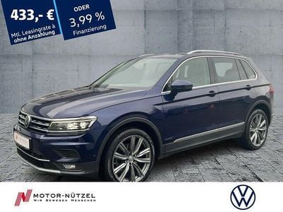 Gebraucht VW Tiguan Highline 190 PS (139 kW) 2019 Atlantic blue metallic SUV