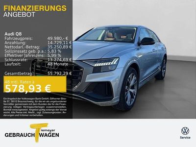 Second-hand Audi Q8 S-Line 286 CP (210 kW) 2022 Argintiu SUV