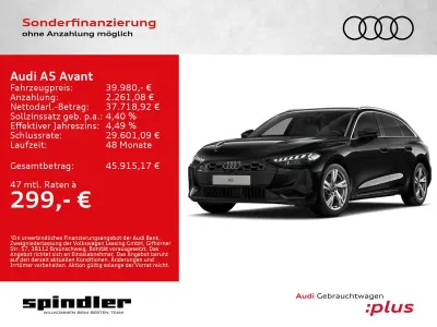 Gebraucht Audi A5 204 PS (150 kW) 2025 Mythosschwarz metallic Kombi