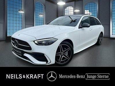 Gebraucht Mercedes C300e AMG 313 PS (230 kW) 2024 Unilack polarweiß Kombi