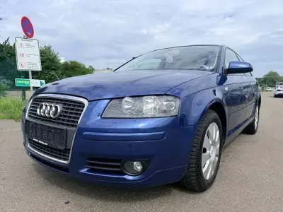 Gebraucht Audi A3 Attraction 102 PS (75 kW) 2007 Blau Kleinwagen