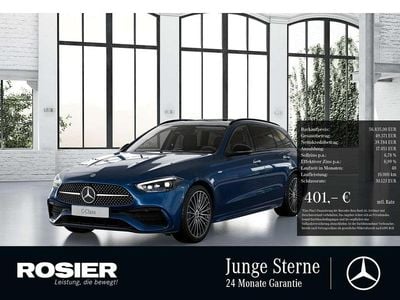 Usado Mercedes C300e Premium Plus 197 HP (144 kW) 2025 Azul Carrinha
