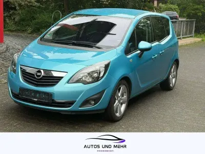 Gebraucht Opel Meriva Edition 101 PS (74 kW) 2010 Aquamarin Van / Kleinbus