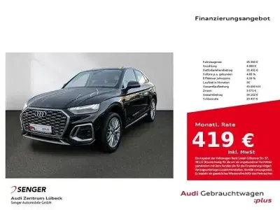 Brugt Audi Q5 Sportback S-Line 299 HK (219 kW) 2022 Sort SUV