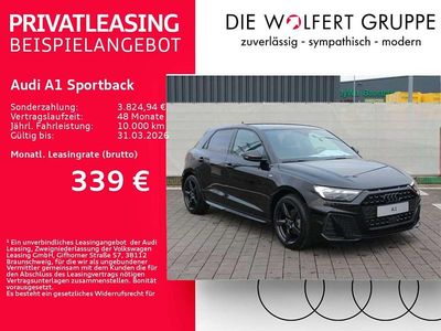 Neu Audi A1 S-Line 116 PS (85 kW) 2025 Mythosschwarz metallic Limousine