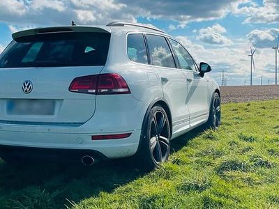 Usata VW Touareg R 340 CV (250 kW) 2013 Bianco SUV