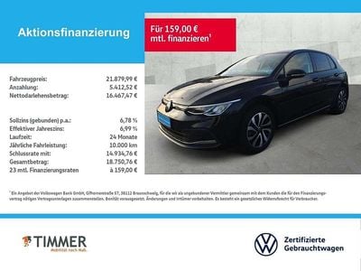 Gebraucht VW Golf VIII Active 150 PS (110 kW) 2022 Deep black perleffekt Limousine