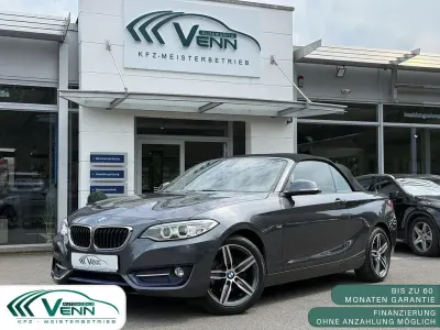 Gebraucht BMW 218 Sport Line 150 PS (110 kW) 2016 Mineralgrau metallic Cabrio