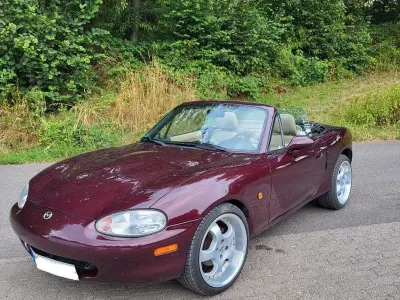 Gebraucht Mazda MX5 110 PS (80 kW) 2000 Rot Cabrio