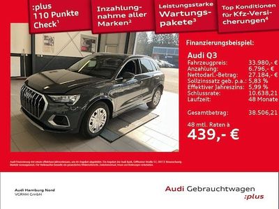 Gebraucht Audi Q3 Advanced 150 PS (110 kW) 2023 Nanograu metallic SUV