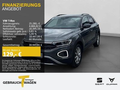 Gebraucht VW T-Roc Goal 150 PS (110 kW) 2025 Grau SUV