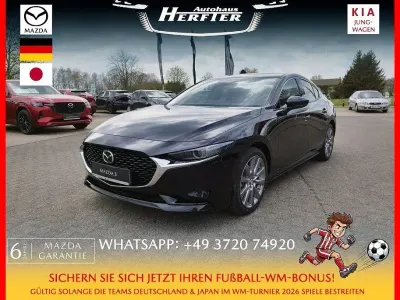 Neu Mazda 3 Exclusive 140 PS (102 kW) 2025 Schwarz Limousine