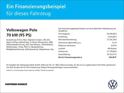 Brugt VW Polo R-line 95 HK (69 kW) 2023 Hvid Hatchback