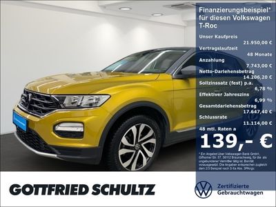 gebraucht VW T-Roc DAB Active 1.5 TSI Navi Parkpilot DAB+